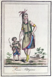 Patagonische Frau, aus 